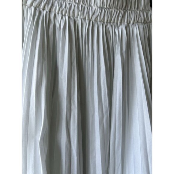 NEW J. Crew Smocked-waist Pleated Skirt White Womens Size XS Spring Summer Midi - Picture 4 of 7